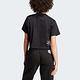 Adidas W BLUV Q3 CRO T [IJ8743] 女 短袖 短版 上衣 T恤 運動 休閒 寬鬆 舒適 黑 product thumbnail 2