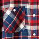 BRAPPERS 女款 小S代言 長版格紋長袖襯衫-紅藍格 product thumbnail 9