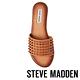 STEVE MADDEN FARRYN  帥氣皮革鉚釘一字拖鞋-棕色 product thumbnail 6