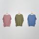 【CUMAR】變化立體方格紋連袖短袖針織上衣 藍 粉 綠 (魅力商品) product thumbnail 6