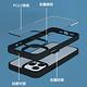 apbs iPhone 15 14系列 軍規防摔鋁合金鏡頭框立架手機殼-赭紅櫻花俳句 product thumbnail 5