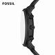 FOSSIL Minimalist Chrono 新雅仕三眼計時手錶 黑色不鏽鋼鍊帶 42MM FS5848 product thumbnail 4
