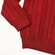 ILEY伊蕾 復古壓摺感幾何紋緹花羊毛針織上衣(紅)1214075035 product thumbnail 4