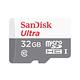 SanDisk 32GB 100MB/s Ultra microSDHC UHS-I 記憶卡 白卡 product thumbnail 2