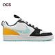 Nike 休閒鞋 Court Borough Low 2 SE GS 大童鞋 女鞋 白 黑 黃 藍 DX5767-111 product thumbnail 3