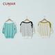 【CUMAR】綁結條紋-女五分袖針織衫(三色/魅力價格/版型適中) product thumbnail 6