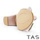TAS 造型金屬飾釦真皮高跟拖鞋 粉色 product thumbnail 6