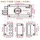 BIRD 分離式三段鎖 單開不銹鋼 不銹鋼三段鎖 隱藏式門鎖 輔助鎖 補助鎖 product thumbnail 4