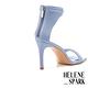 涼鞋 HELENE_SPARK 質感一字全羊皮方頭美型高跟涼鞋－藍紫 product thumbnail 4
