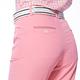 【Lynx Golf】女款彈性舒適貼袋造型精美山貓繡花窄管九分褲-粉紅色 product thumbnail 7