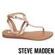 STEVE MADDEN UPON  經典真皮T字平底涼鞋-金色 product thumbnail 3