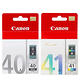 Canon PG-40+CL-41原廠墨匣(黑色+彩色)2顆入 product thumbnail 2