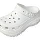 Crocs 卡駱馳 經典光輪克駱格 MEGA CRUSH CLOG 女 白色 增高中性鞋 休閒洞洞鞋 厚底涼鞋 穆勒懶人鞋 防水拖鞋 207988-100 product thumbnail 6