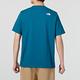 The North Face 北臉 上衣 男款 短袖上衣 運動 透氣 M FOUNDATION LOGO SS TEE 藍 NF0A88GYO0X product thumbnail 3