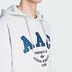 adidas 上衣 男款 長袖上衣 帽T 運動 三葉草 亞規 HACK AAC HOOD 灰 IM4577 (S2140) product thumbnail 5