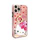 三麗鷗 Kitty iPhone 11 Pro 5.8吋施華彩鑽全包鏡面指環雙料手機殼-彩妝凱蒂 product thumbnail 2