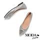 低跟鞋 MODA Luxury 華麗閃耀雙色水鑽蝴蝶結尖頭低跟鞋－銀 product thumbnail 5