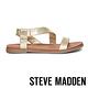 STEVE MADDEN DESSIE 寬版真羊皮透氣涼鞋-金色 product thumbnail 3