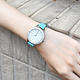 MANGO 閃耀時光晶鑽時尚腕錶-綠/34mm product thumbnail 3