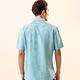 oillio歐洲貴族 男裝 短袖修身襯衫 舒適透氣 特色壓紋 簡約時尚 超柔防皺 藍綠色 product thumbnail 6