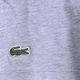 LACOSTE SLIM FIT 品牌經典鱷魚刺繡100%棉薄款V領短袖T恤上衣(灰色) product thumbnail 6