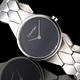 CK Calvin Klein 立體格菱時尚腕錶-黑/28mm product thumbnail 3