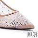 高跟鞋 HELENE SPARK 性感透膚晶鑽網紗羊皮尖頭高跟鞋－米 product thumbnail 6