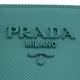 PRADA 金屬LOGO手提兩用包(薄荷綠/附零錢包) product thumbnail 6