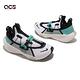 Nike 休閒鞋 Air Zoom Traverse GS 大童 女鞋 白 湖水綠 厚底 氣墊 襪套式 CN8199-102 product thumbnail 7