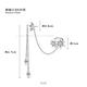 GIUMKA韓風個性C字耳骨夾耳針式耳環女 花戀垂鏈流蘇 精鍍正白K MF21013 product thumbnail 3