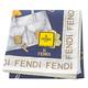 FENDI 時尚之風華圖騰品牌字母LOGO帕領巾(深藍底) product thumbnail 2