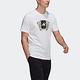 Adidas Tarot Bos M [GN8179] 男 短袖上衣 T恤 運動 休閒 訓練 塔羅牌 棉質 亞洲版 白 product thumbnail 3