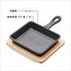 《Master》木盤+迷你單柄鑄鐵煎烤盤(長12.5cm) | 平底鑄鐵烤盤煎盤 product thumbnail 3