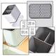 Hiito日和風 萬用收納系列 多功能廚房衛浴瀝水分隔廚具收納筒 灰 product thumbnail 3