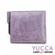YUCCA -個性雙色系牛皮短夾(活動式卡夾)- 淺紫色- D0038060030 product thumbnail 3