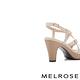 涼鞋 MELROSE 美樂斯 安定感 質感交叉條帶造型牛皮美型高跟涼鞋－米 product thumbnail 4
