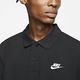Nike POLO衫 NSW Polo 休閒 男款 棉質 扣子 開岔 短袖 穿搭 黑 白 CJ4457010 product thumbnail 6