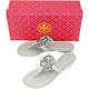 TORY BURCH Miller Pave 雙T徽標水晶鑲飾夾腳涼鞋/拖鞋(灰綠色) product thumbnail 5