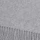 LONGCHAMP 蘇格蘭製品牌字母刺繡LOGO混喀什米爾羊毛圍巾/披肩(灰) product thumbnail 5