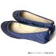 BUTTERFLY TWISTS-綢緞面亮片金蔥記憶軟墊平底鞋-藍 product thumbnail 5