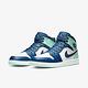 Nike Air Jordan 1 Mid [554724-413] 男 休閒鞋 運動 喬丹 球鞋 中高筒 白 藍薄荷 product thumbnail 6