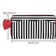 LULU GUINNESS Stripe 展示品 黑白紅心綴飾條紋拉鍊長夾(內夾層邊皮革破裂) product thumbnail 9