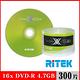 RITEK錸德 16x DVD-R 4.7GB X版/300片裸裝 product thumbnail 2