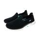 Skechers Go Walk 6 女鞋 黑藍色 懶人鞋 健走鞋 套入式 休閒鞋 124553BKAQ product thumbnail 2