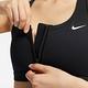 Nike 運動內衣 Swoosh 黑 白 中強度支撐 內縫襯墊 速乾 前拉鍊 健身 瑜珈 FN2732-010 product thumbnail 9
