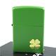 【ZIPPO】美系~Shamrock-幸運草圖案綠色烤漆打火機 product thumbnail 2