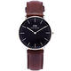 DW Daniel Wellington Bristol手錶-黑面X咖啡色/36mm product thumbnail 2