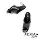 拖鞋 MODA Luxury 復古時尚鱷魚紋真皮高跟拖鞋－黑 product thumbnail 5