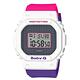 CASIO BABY-G 90年代復古運動風撞色經典休閒錶-粉X紫X白框(BGD-560THB-7)/40mm product thumbnail 2