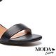 涼鞋 MODA Luxury 知性優雅繫帶牛皮楔型涼鞋－黑 product thumbnail 6